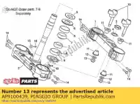 AP9100439, Piaggio Group, Low self-locking nut m10x1.25 aprilia  mxv rxv rxv sxv sxv 450 550 2006 2008 2009 2010 2011, New