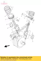 4WM116563000, Yamaha, rodamiento plano, biela yamaha xv 1600 1999 2000 2001 2002, Nuevo