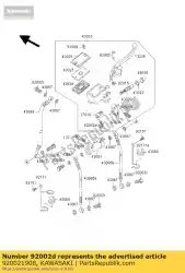 Here you can order the bolt from Kawasaki, with part number 920021908: