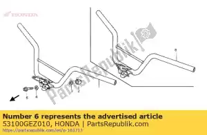 Honda 53100GEZ010 mango comp., dirección - Lado inferior