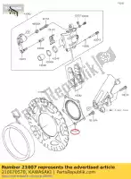 210070578, Kawasaki, wirnik, fr ex300bdf kawasaki  ninja z 300 2013 2014 2015 2016 2017 2018 2019 2020 2021, Nowy