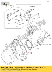 rotor, fr ex300bdf van Kawasaki, met onderdeel nummer 210070578, bestel je hier online: