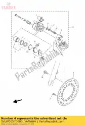 Qui puoi ordinare pistone completo, pinza da Yamaha , con numero parte 5VLW00570000: