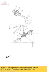 Yamaha 985070501400 vite - Lato sinistro