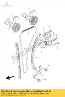 33D121800000, Yamaha, albero a camme 2 yamaha yz 450 2010 2011 2012 2013, Nuovo