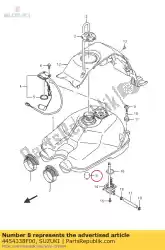 Here you can order the cushion,fuel ta from Suzuki, with part number 4454338F00: