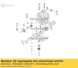 Aprilia 826165, Oliefilter plug, OEM: Aprilia 826165