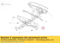 JC56322X92000, Piaggio Group, Socket ondersteuning aprilia scarabeo sport city sport city cube 125 250 300 2007 2008 2009 2010 2011, Nieuw