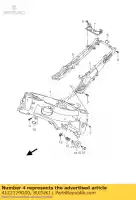 4122129G00, Suzuki, rail, stoel, l suzuki gsxr  gsx r600 r750 r600x r750x 750 600 , Nieuw