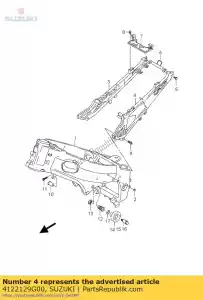 Suzuki 4122129G00 szyna, siedzenie, d? - Dół