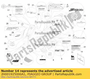 Piaggio Group 2H001925000A1 deko serie - Bottom side