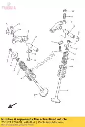 Aqui você pode pedir o retentor, mola da válvula em Yamaha , com o número da peça 256121170200: