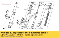 demper comp, voorzijde van Honda, met onderdeel nummer 51430MAS003, bestel je hier online: