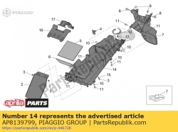 Aprilia AP8139799, Unt.verschl.sitzhal.schw, OEM: Aprilia AP8139799