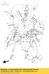 yamaha 5JWW00410100 zestaw cylindra, master - Dół