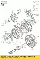 130890016, Kawasaki, Sprz?g?o tarczowe, t = 2,3 kawasaki er6n  d a er6f f b kle versys e klz vulcan special edition se en s ag bg er650 c ex650 vn er 6f abs 6n 1000 650 en650 kle650 650l lams klr650 cafe , Nowy