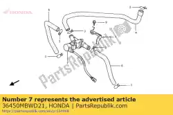 Aqui você pode pedir o conjunto de válvula, ex. Injeção de ar em Honda , com o número da peça 36450MBWD21: