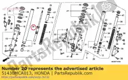 Here you can order the damper comp., fr. From Honda, with part number 51430MCA013:
