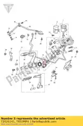 Aqui você pode pedir o conjunto pushrod em Triumph , com o número da peça T2026141: