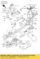 Here you can order the screen from Kawasaki, with part number 140371276: