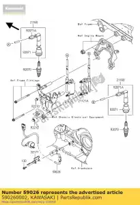 Kawasaki 590260002 coil-pulsing - Bottom side