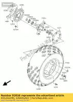 92026S090, Kawasaki, espaçador ksf400-a1 kawasaki kfx 400 2004 2005 2006, Novo