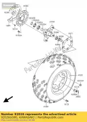 spacer ksf400-a1 van Kawasaki, met onderdeel nummer 92026S090, bestel je hier online: