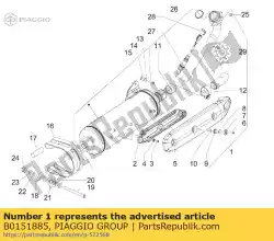 Qui puoi ordinare silenziatore di protezione completa da Piaggio Group , con numero parte B0151885: