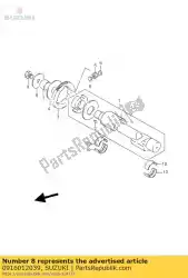 Here you can order the washer 12x50x3 from Suzuki, with part number 0916012039: