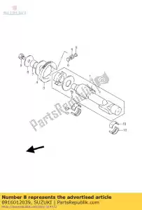 Suzuki 0916012039 washer 12x50x3 - Bottom side