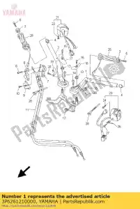 yamaha 3P6261210000 guiador (esquerda) - Lado inferior