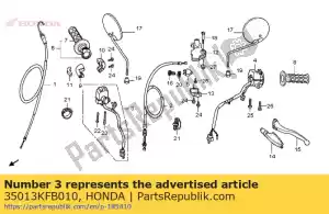 Honda 35013KFB010 schakelset, starter kill - Onderkant