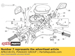 Aprilia AP8218155, Parafuso em u da alavanca do freio, OEM: Aprilia AP8218155