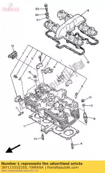 Aqui você pode pedir o conjunto de cabeça de cilindro em Yamaha , com o número da peça 36Y111010100: