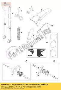 ktm SXS00125501 rura wydechowa 125 sxs 2001r - Dół