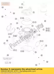 Qui puoi ordinare cilindro + pistone cpl. Da KTM , con numero parte 54830338100: