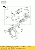 430411639, Kawasaki, caliper-assy, ??fr, rh kawasaki eliminator 125, Nieuw