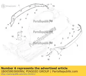 Piaggio Group 1B005803000NV spoiler lewy terminal - Dół