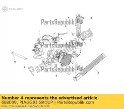 Here you can order the shock absorber from Piaggio Group, with part number 668009: