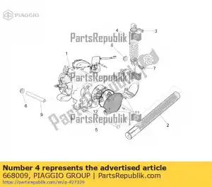 Piaggio Group 668009 shock absorber - Bottom side