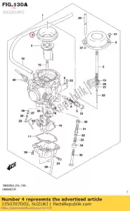 suzuki 1350707D02 diaphragme - La partie au fond