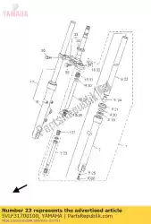 cilinder comp., voorvork van Yamaha, met onderdeel nummer 5VLF31700100, bestel je hier online: