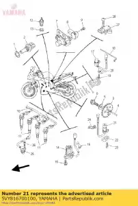 yamaha 5VY816700100 pick-up assy - Lado inferior