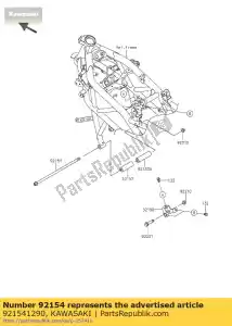 Kawasaki 921541290 ?ruba z ko?nierzem 10x290 - Dół