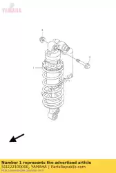 Ici, vous pouvez commander le amortisseur assy, ?? Arrière auprès de Yamaha , avec le numéro de pièce 5JJ222100000: