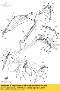 yamaha B74F151400P0 hauban, aile 2 mnm3 - La partie au fond