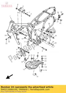 yamaha 5H0213080100 helmet hanger assy - Bottom side