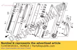 Ici, vous pouvez commander le ressort, fourche fr (4. Auprès de Honda , avec le numéro de pièce 51403KSRJ01: