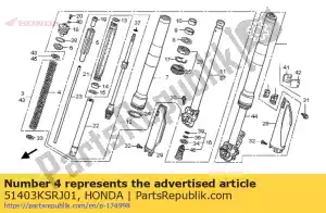 Honda 51403KSRJ01 resorte, fr tenedor (4. - Lado inferior