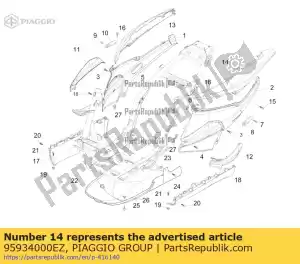 Piaggio Group 95934000EZ lh side part - Bottom side